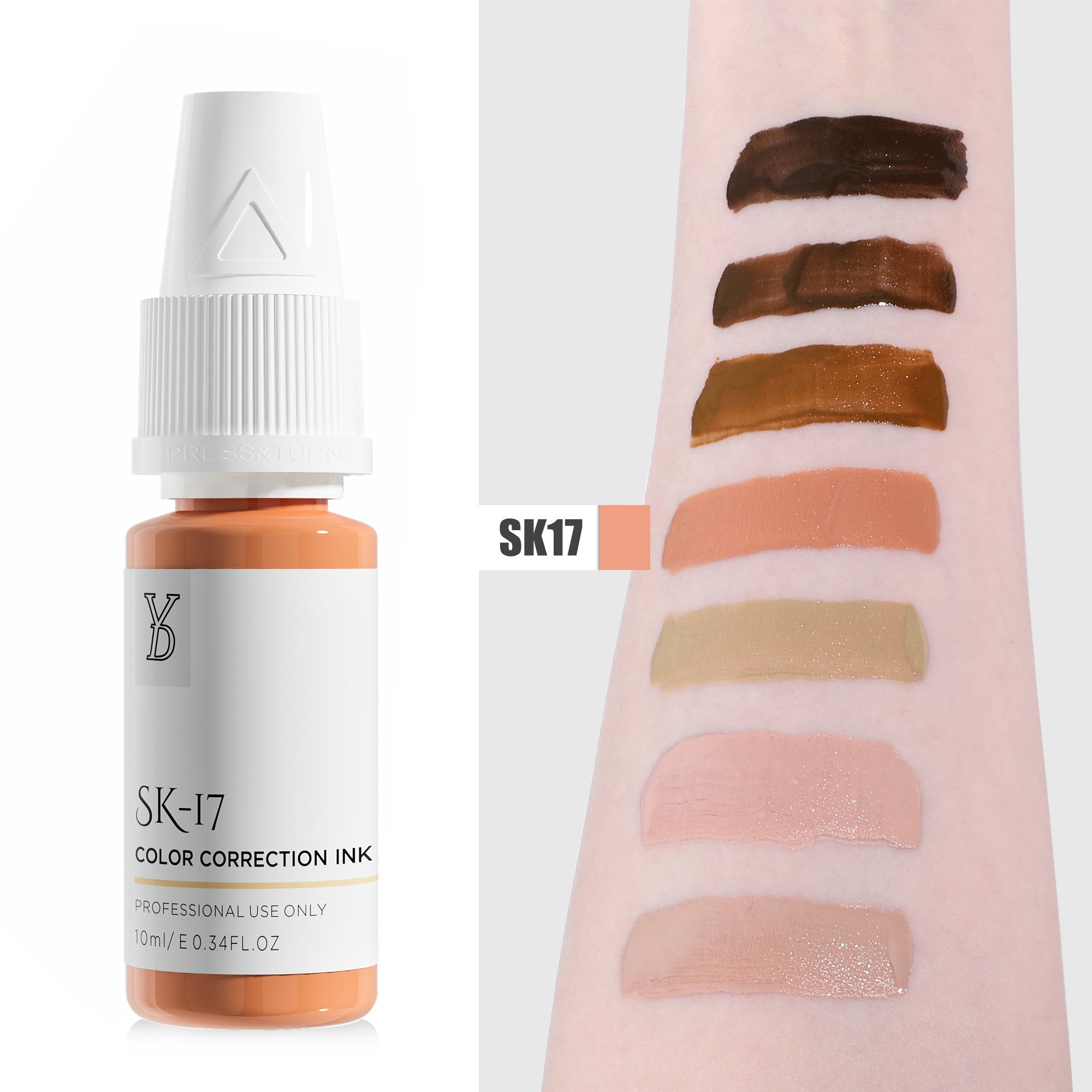YDPMU Skin Camouflage Pigment Scar Camouflage Ink SK-17