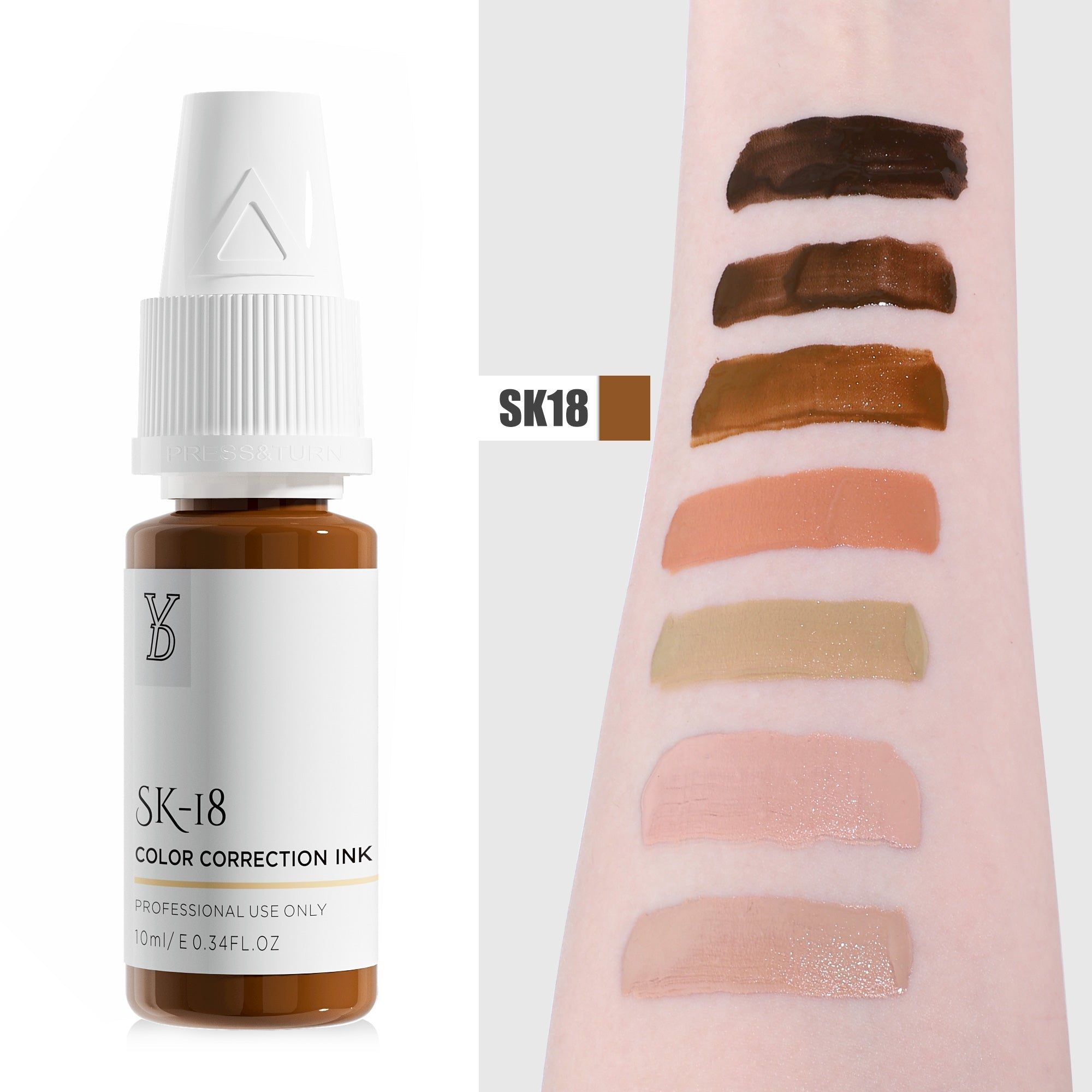 YDPMU Skin Camouflage Pigment Scar Camouflage Ink SK-18
