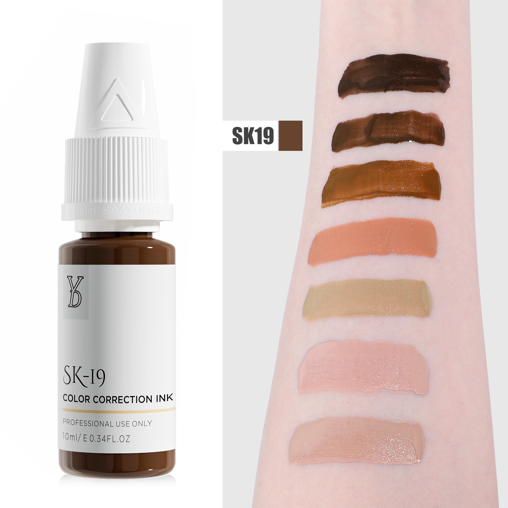 YDPMU Skin Camouflage Pigment Scar Camouflage Ink SK-19