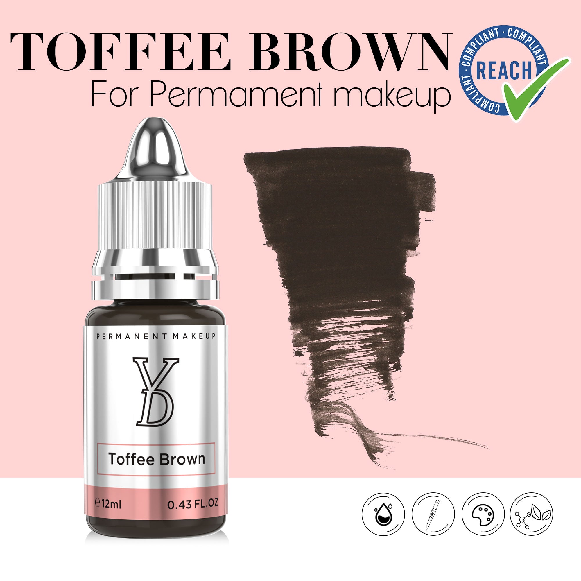 YDPMU Hybrid Liquid Pigment For Brows - Toffee Brown