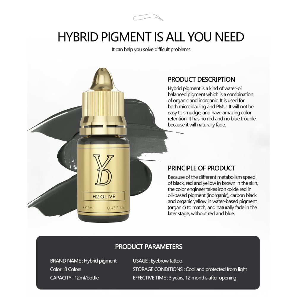 YDPMU Hybrid Cream Pigments For Brows Set