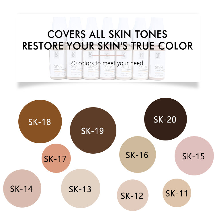 YDPMU Skin Camouflage Pigment Scar Camouflage Ink 20 Shades Available
