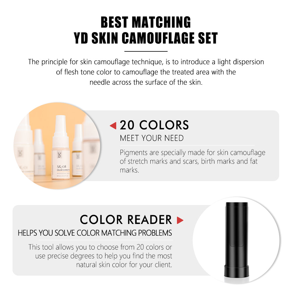 YDPMU Skin Camouflage 20 Colors With Skin Reader Kit