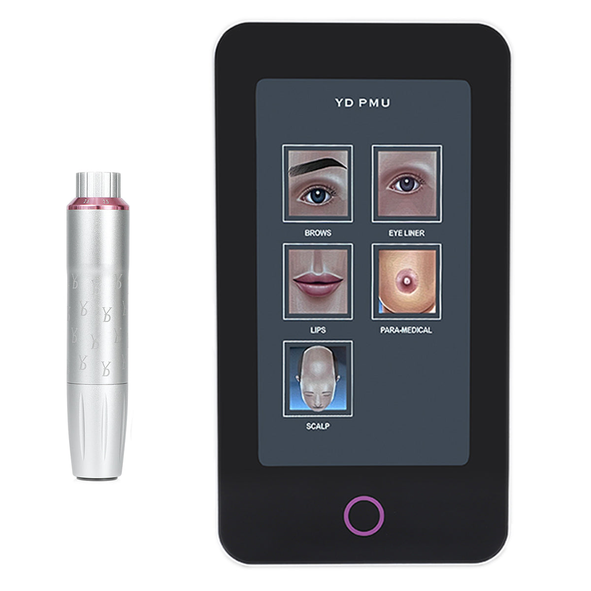 YDPMU Beautynotes Advanced Touch Screen Intelligent PMU Machine with 2.3-2.7mm Adjustable Stroke