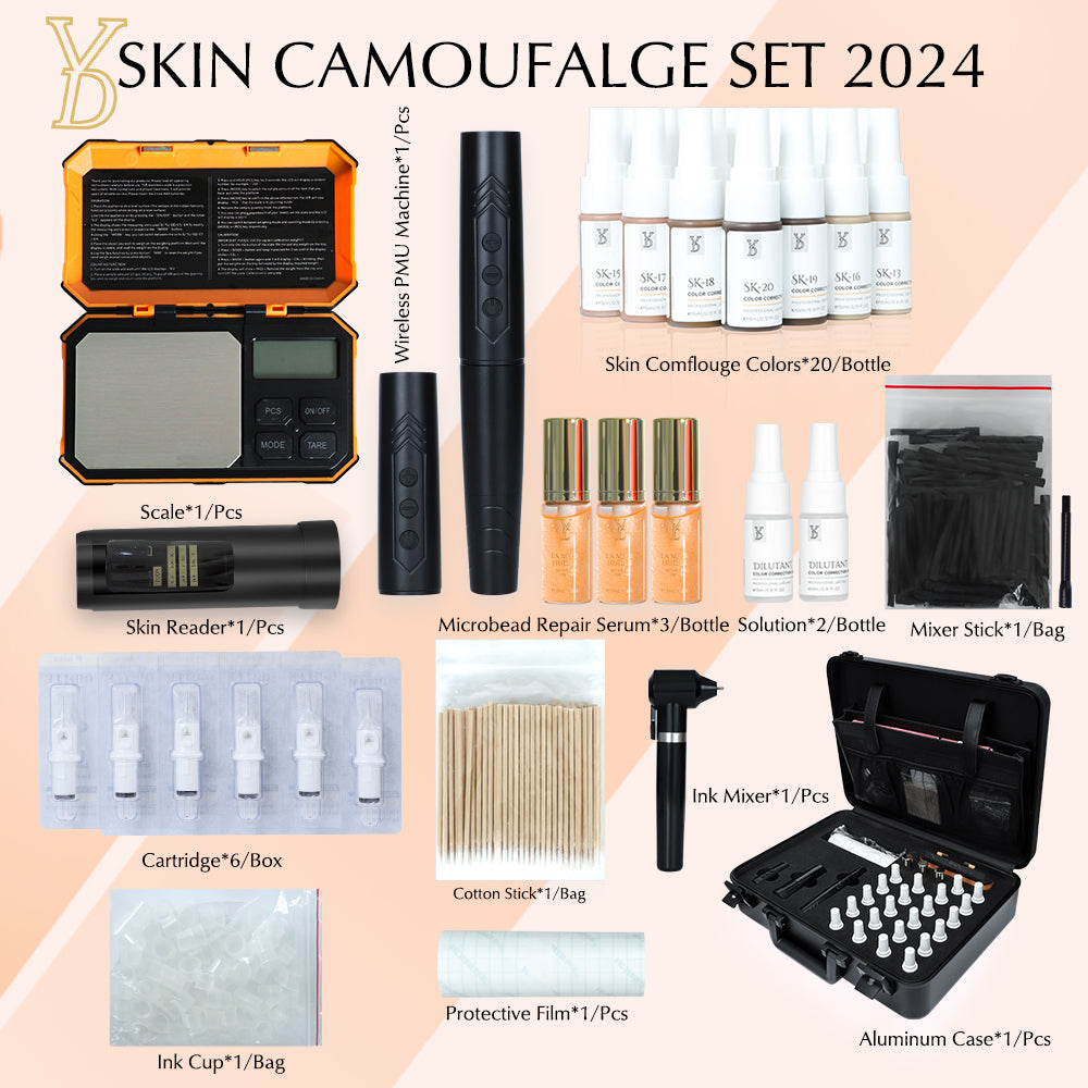 YD PMU AI Reader Scar Camouflouge Tattoo Professional Kit 