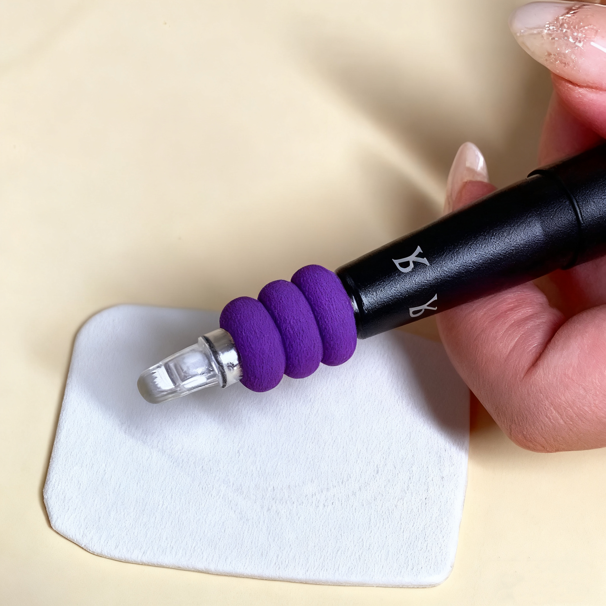 10 Pcs/bag Sponge Finger Protection Soft Silicone Grip Sleeve for PMU Machine Pens – Anti-Fatigue, Smooth Control