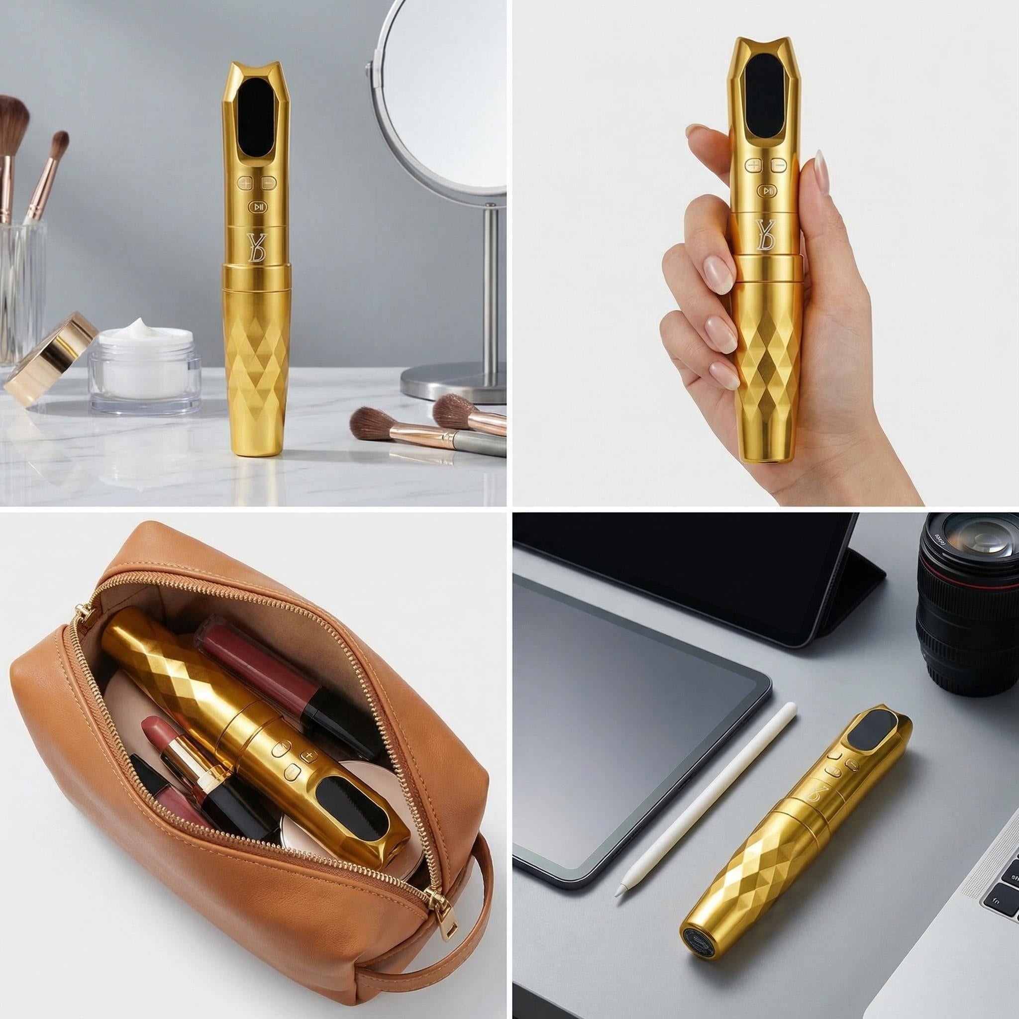 [Presale Available Around 4.10]YDPMU Miss Shine Wireless Permanent Makeup Machine with 2.5-4.0mm Adjustable Stroke