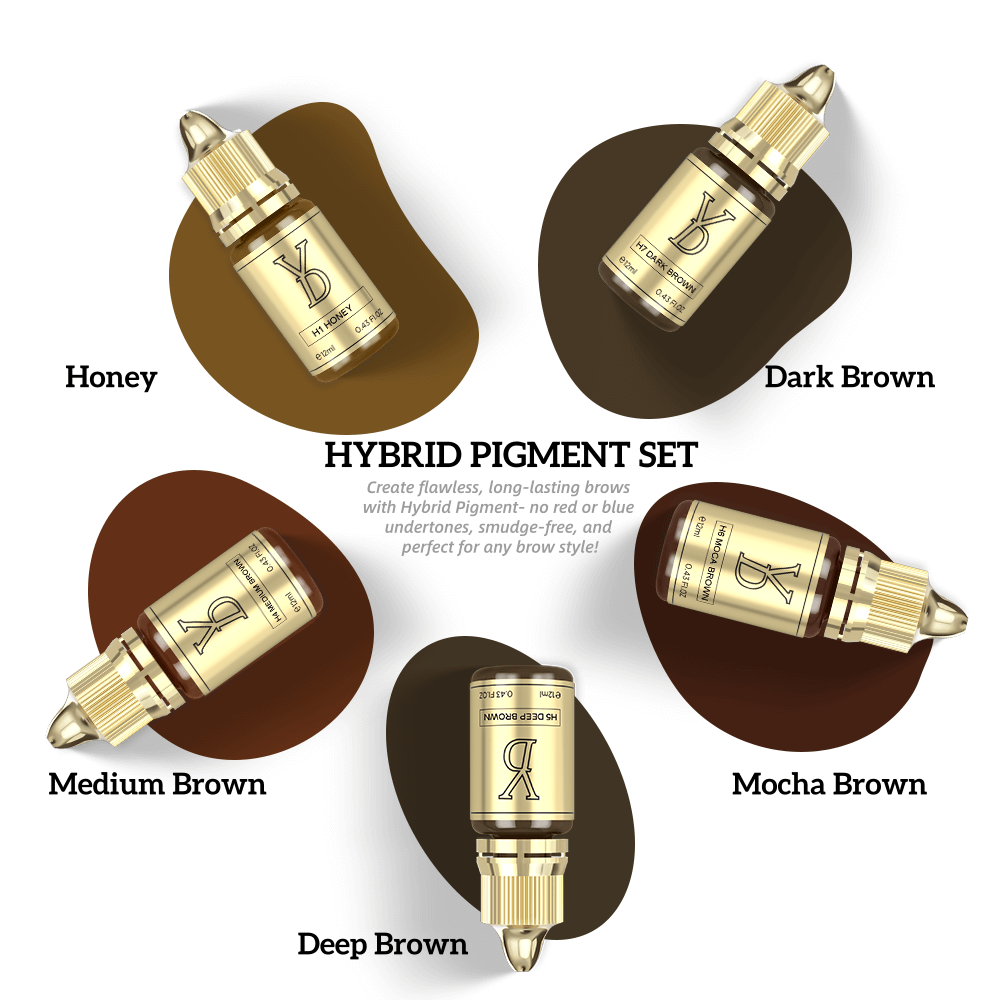 YDPMU Hybrid Cream Pigments For Brows Set