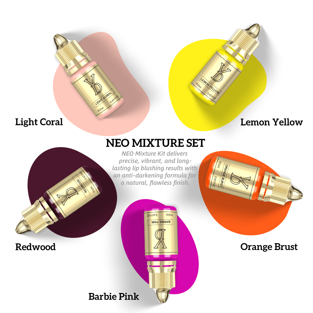 YDPMU NEO Organic Liquid Pigment Mixture Set
