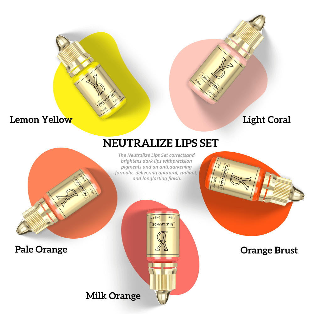 YDPMU NEO Organic Liquid Pigments Sets For Lip Blushing