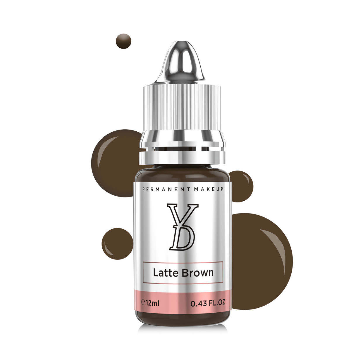 YDPMU Latte Brown POWDER Hybrid liquid brow pigment bottle, 12ml