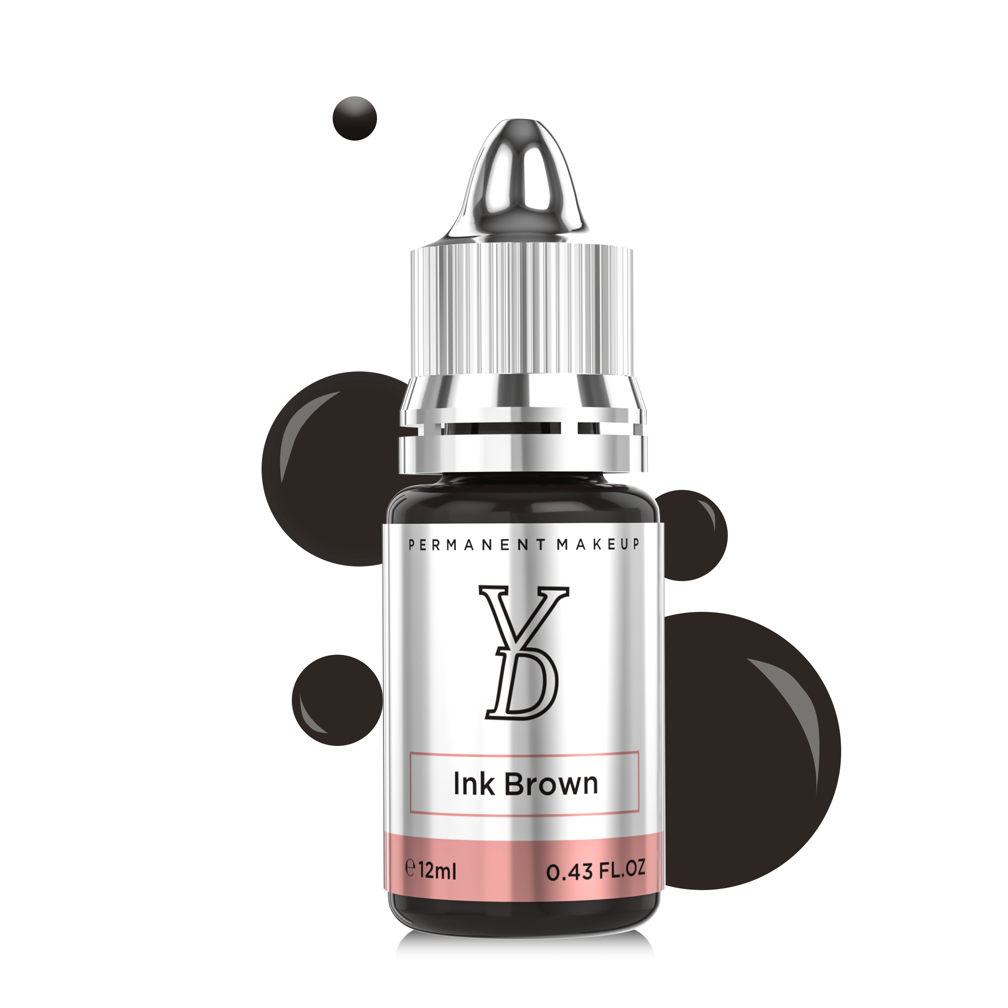 YDPMU POWDER Ink Brown 12ml cool brown liquid hybrid brow pigment